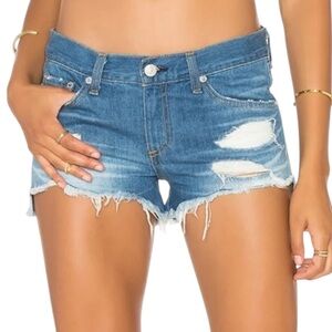 Rag & Bone The Cut-Off Short in Freeport Wash Distressed Ombré 31 EUC